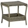 Brauner Gartentisch aus synthetischem Rattan 45x45x46,5 cm von vidaXL, Gartentische - Ref: Foro24-313308, Preis: 60,61 €, Rab...