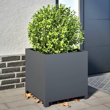 Jardinera de acero gris antracita 50x50x50 cm de , Maceteros y jardineras - Ref: Foro24-851215, Precio: 93,50 €, Descuento: %