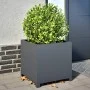 Pflanzgefäß aus anthrazitgrauem Stahl 50x50x50 cm von , Töpfe und Pflanzgefäße - Ref: Foro24-851215, Preis: 72,26 €, Rabatt: %