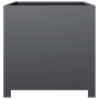 Pflanzgefäß aus anthrazitgrauem Stahl 50x50x50 cm von , Töpfe und Pflanzgefäße - Ref: Foro24-851215, Preis: 76,28 €, Rabatt: %