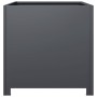 Pflanzgefäß aus anthrazitgrauem Stahl 50x50x50 cm von , Töpfe und Pflanzgefäße - Ref: Foro24-851215, Preis: 76,28 €, Rabatt: %