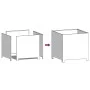 Pflanzgefäß aus anthrazitgrauem Stahl 50x50x50 cm von , Töpfe und Pflanzgefäße - Ref: Foro24-851215, Preis: 72,26 €, Rabatt: %