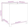 Pflanzgefäß aus anthrazitgrauem Stahl 50x50x50 cm von , Töpfe und Pflanzgefäße - Ref: Foro24-851215, Preis: 76,28 €, Rabatt: %