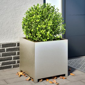 Edelstahl-Pflanzgefäß 50x50x50 cm von , Töpfe und Pflanzgefäße - Ref: Foro24-851217, Preis: 94,76 €, Rabatt: %