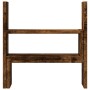 Verstellbarer Schreibtischorganisator, Eichenholz in Rauchoptik, 40x17x41 cm. von , Computersockel und -erhöhungen - Ref: For...