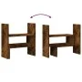 Adjustable desktop organizer smoked oak 40x17x41 cm by , Computer bases and risers - Ref: Foro24-854764, Price: 23,16 €, Disc...