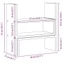 Adjustable desktop organizer smoked oak 40x17x41 cm by , Computer bases and risers - Ref: Foro24-854764, Price: 23,16 €, Disc...