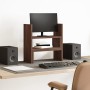 Verstellbarer Schreibtischorganisator in Eichenbraun 40x17x41 cm. von , Computersockel und -erhöhungen - Ref: Foro24-854766, ...