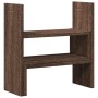 Verstellbarer Schreibtischorganisator in Eichenbraun 40x17x41 cm. von , Computersockel und -erhöhungen - Ref: Foro24-854766, ...