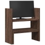 Verstellbarer Schreibtischorganisator in Eichenbraun 40x17x41 cm. von , Computersockel und -erhöhungen - Ref: Foro24-854766, ...