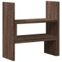Verstellbarer Schreibtischorganisator in Eichenbraun 40x17x41 cm. von , Computersockel und -erhöhungen - Ref: Foro24-854766, ...