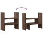 Adjustable brown oak desktop organizer 40x17x41 cm by , Computer bases and risers - Ref: Foro24-854766, Price: 24,07 €, Disco...