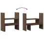 Verstellbarer Schreibtischorganisator in Eichenbraun 40x17x41 cm. von , Computersockel und -erhöhungen - Ref: Foro24-854766, ...