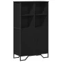 Aparador alto madera ingeniería negro 79,5x35,5x137,5 cm de , Aparadores - Ref: Foro24-3295307, Precio: 117,81 €, Descuento: %