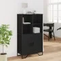 Aparador alto madera ingeniería negro 79,5x35,5x137,5 cm de , Aparadores - Ref: Foro24-3295307, Precio: 117,81 €, Descuento: %