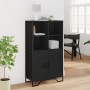Hoher Schrank aus schwarzem Ingenieurholz 79,5x35,5x137,5 cm. von , Sideboards - Ref: Foro24-3295307, Preis: 119,26 €, Rabatt: %