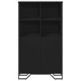 Aparador alto madera ingeniería negro 79,5x35,5x137,5 cm de , Aparadores - Ref: Foro24-3295307, Precio: 119,26 €, Descuento: %