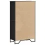 Aparador alto madera ingeniería negro 79,5x35,5x137,5 cm de , Aparadores - Ref: Foro24-3295307, Precio: 117,81 €, Descuento: %