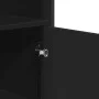 Aparador alto madera ingeniería negro 79,5x35,5x137,5 cm de , Aparadores - Ref: Foro24-3295307, Precio: 117,81 €, Descuento: %