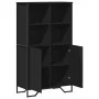 Aparador alto madera ingeniería negro 79,5x35,5x137,5 cm de , Aparadores - Ref: Foro24-3295307, Precio: 117,81 €, Descuento: %