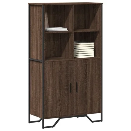 Aparador alto madera ingeniería marrón roble 79,5x35,5x137,5 cm de , Aparadores - Ref: Foro24-3295311, Precio: 119,10 €, Desc...