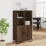 Aparador alto madera ingeniería marrón roble 79,5x35,5x137,5 cm de , Aparadores - Ref: Foro24-3295311, Precio: 119,10 €, Desc...