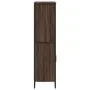 Tall brown oak veneer wooden sideboard 79.5x35.5x137.5 cm by , Sideboards - Ref: Foro24-3295311, Price: 119,10 €, Discount: %
