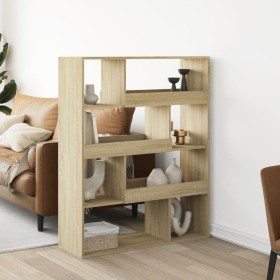 Engineered wood bookshelf in Sonoma oak, 100x33x125.5 cm by , Bookcases and shelves - Ref: Foro24-3309332, Price: 98,74 €, Di...