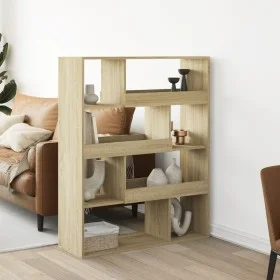 Engineered wood bookshelf in Sonoma oak, 100x33x125.5 cm by , Bookcases and shelves - Ref: Foro24-3309332, Price: 97,56 €, Di...