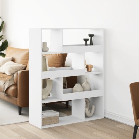 Raumteiler aus weißem Ingenieurholz 100x33x125,5 cm von , Bücherregale und Regale - Ref: Foro24-3309483, Preis: 101,31 €, Rab...