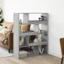 Separador de ambientes madera gris Sonoma 100x33x125,5 cm de , Librerías y estanterías - Ref: Foro24-3309488, Precio: 99,90 €...
