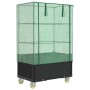 Hochbeet mit Gewächshausabdeckung im Rattan-Look, 80x50x182 cm. von , Töpfe und Pflanzgefäße - Ref: Foro24-4015822, Preis: 14...