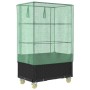 Hochbeet mit Gewächshausabdeckung im Rattan-Look, 80x50x182 cm. von , Töpfe und Pflanzgefäße - Ref: Foro24-4015822, Preis: 14...