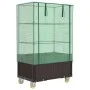 Raised bed with greenhouse cover in rattan look 80x50x182 cm by , Pots and planters - Ref: Foro24-4015808, Price: 144,60 €, D...