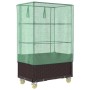 Hochbeet mit Gewächshausabdeckung im Rattan-Look, 80x50x182 cm. von , Töpfe und Pflanzgefäße - Ref: Foro24-4015808, Preis: 14...