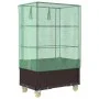 Raised bed with greenhouse cover in rattan look 80x50x182 cm by , Pots and planters - Ref: Foro24-4015808, Price: 144,60 €, D...