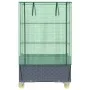 Raised bed with greenhouse cover in rattan look 80x50x182 cm by , Pots and planters - Ref: Foro24-4015836, Price: 126,49 €, D...