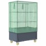 Raised bed with greenhouse cover in rattan look 80x50x182 cm by , Pots and planters - Ref: Foro24-4015836, Price: 128,82 €, D...