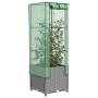 Arriate con cubierta invernadero aspecto ratán 40x40x139 cm de , Maceteros y jardineras - Ref: Foro24-4015855, Precio: 54,30 ...