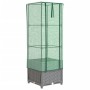 Raised bed with greenhouse cover in rattan look 40x40x139 cm by , Pots and planters - Ref: Foro24-4015855, Price: 54,30 €, Di...