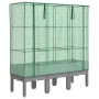 Raised bed with greenhouse cover in rattan appearance 120x40x140 cm by , Pots and planters - Ref: Foro24-4015862, Price: 107,...