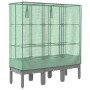 Raised bed with greenhouse cover in rattan appearance 120x40x140 cm by , Pots and planters - Ref: Foro24-4015862, Price: 107,...