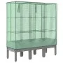 Raised bed with greenhouse cover in rattan appearance 120x40x140 cm by , Pots and planters - Ref: Foro24-4015862, Price: 109,...