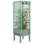 Hochbeet mit Gewächshausabdeckung im Rattan-Look, 40x40x140 cm. von , Töpfe und Pflanzgefäße - Ref: Foro24-4015860, Preis: 42...
