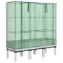 Raised bed with greenhouse cover in rattan appearance 120x40x140 cm by , Pots and planters - Ref: Foro24-4015848, Price: 94,3...