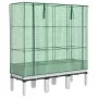 Raised bed with greenhouse cover in rattan appearance 120x40x140 cm by , Pots and planters - Ref: Foro24-4015848, Price: 96,3...