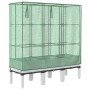 Raised bed with greenhouse cover in rattan appearance 120x40x140 cm by , Pots and planters - Ref: Foro24-4015848, Price: 94,3...