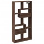 Armario de pared madera de ingeniería marrón roble 50x15x100 cm