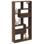 Armario de pared madera de ingeniería marrón roble 50x15x100 cm