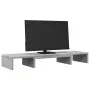 Adjustable gray concrete screen riser support 80x24x10.5 cm by , Computer bases and risers - Ref: Foro24-854637, Price: 29,57...